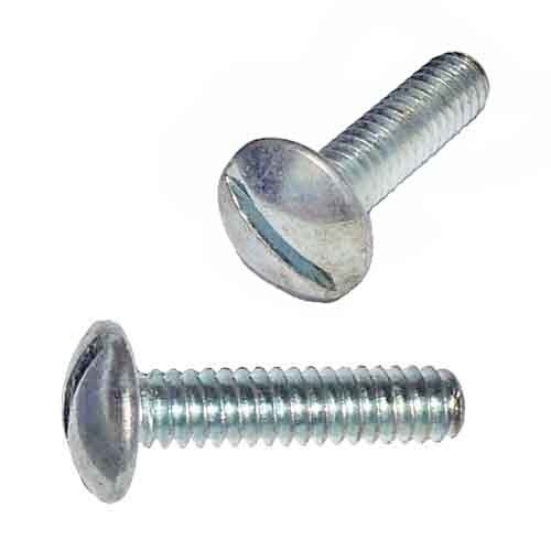 TMS143 1/4"-20 X 3" Truss Head, Slotted, Machine Screw, Coarse, Zinc